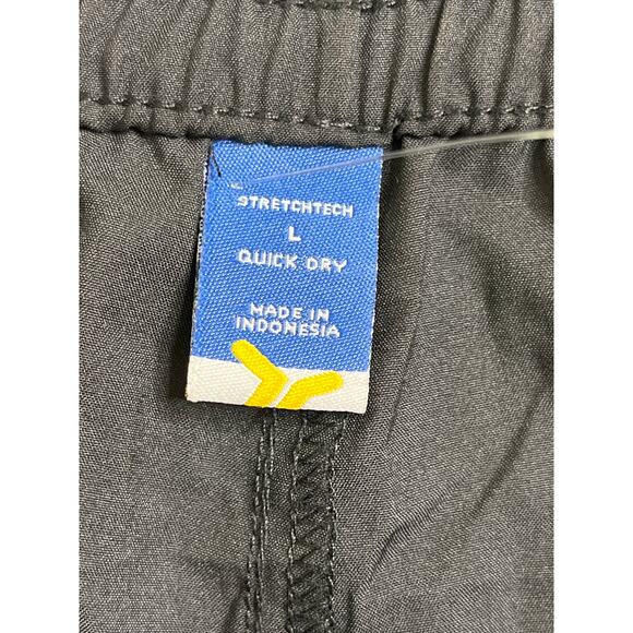 Old Navy high rise stretch tech black cargo pull on wide leg pants, size large - Picture 3 of 12